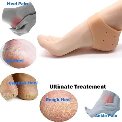 Anti Heel Crack Silicone Socks (1 pair)